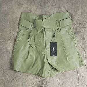 Venti6 High Waist Sage Green Women's Shorts